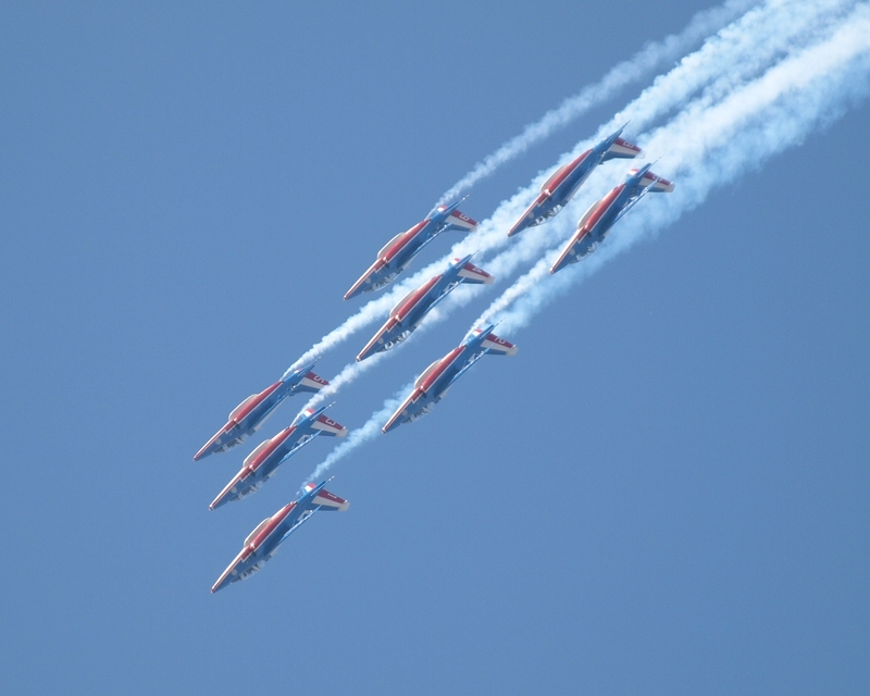 DASSAULT ALPHA JET PATROUILLE DE FRANCE P1017416(1).jpg :: OLYMPUS DIGITAL CAMERA