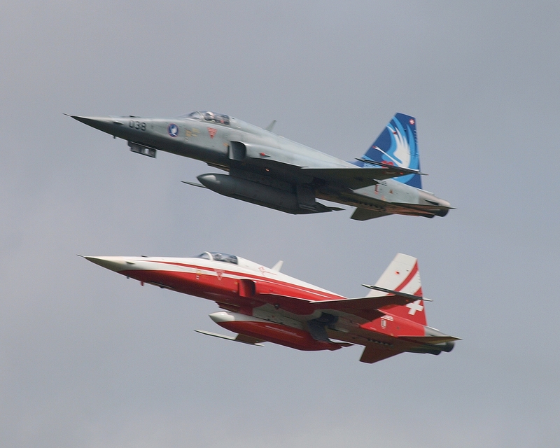 NORTHROP F-5 TIGER PATROUILLE SUISSE P1016269(1).jpg :: OLYMPUS DIGITAL CAMERA
