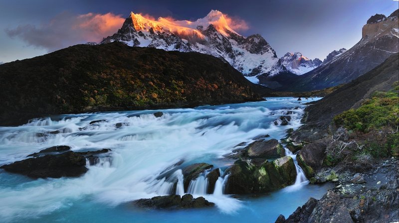 Dawn at Torres del Paine.jpg :: Won Honorable Mention Award in National Wildlife Fundation Annual Photo Competition 2011