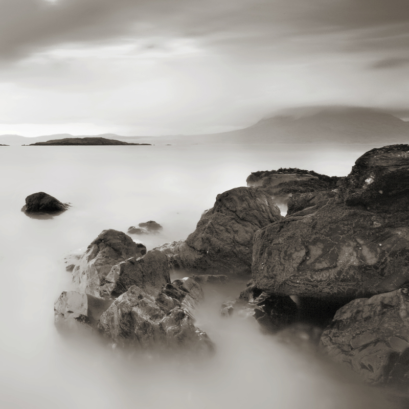 Connemara Seascape 1_25.jpg :: Archival pigment print on A3 hand-made Japanese paper (Bizan by Awagami Mills), signed and numbered 1/25, image size 10\
