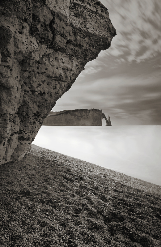 Despite What You May Have Heard 2_25.jpg :: Archival pigment print of an original photograph made in Etretat, Normandy in 2010.  Printed on A3 hand-made Japanese paper (Bizan by Awagami Mills), signed and numbered 2/25, image size 8\