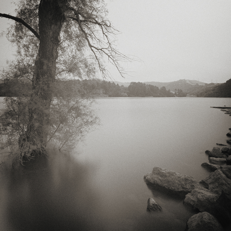 Reservoir 1_25.jpg :: Archival pigment print on A3 hand-made Japanese paper (Bizan by Awagami Mills), signed and numbered 1/25, image size 10\