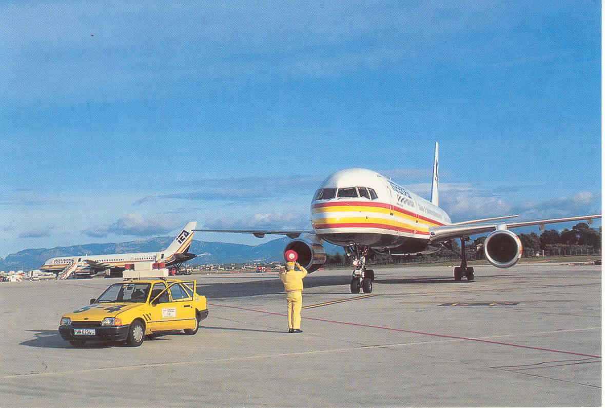 Inter European Airways B757 Nai 1 Airlinepostcarddatabase Com