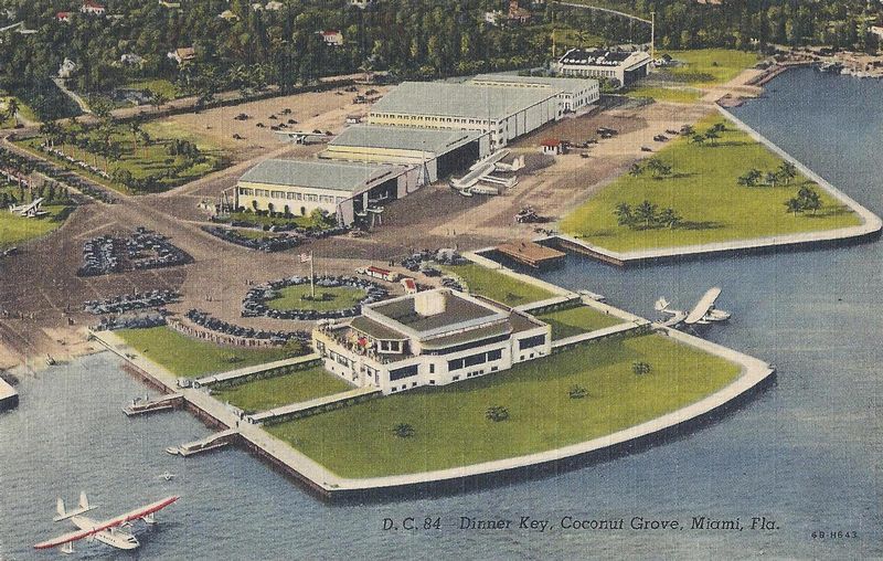 USA FL Miami Seaplane Base ARPT 1.jpg :: USA, Florida, Miami, Coconut Grove. Pan American Seaplane Base. Image courtesy of John Anderson.