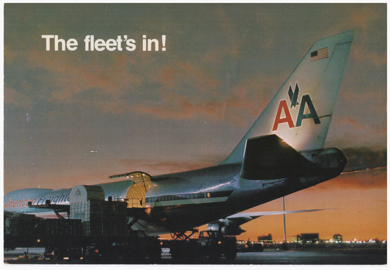 American B747 AI 6.jpg :: American Airlines, USA. Oversized card.