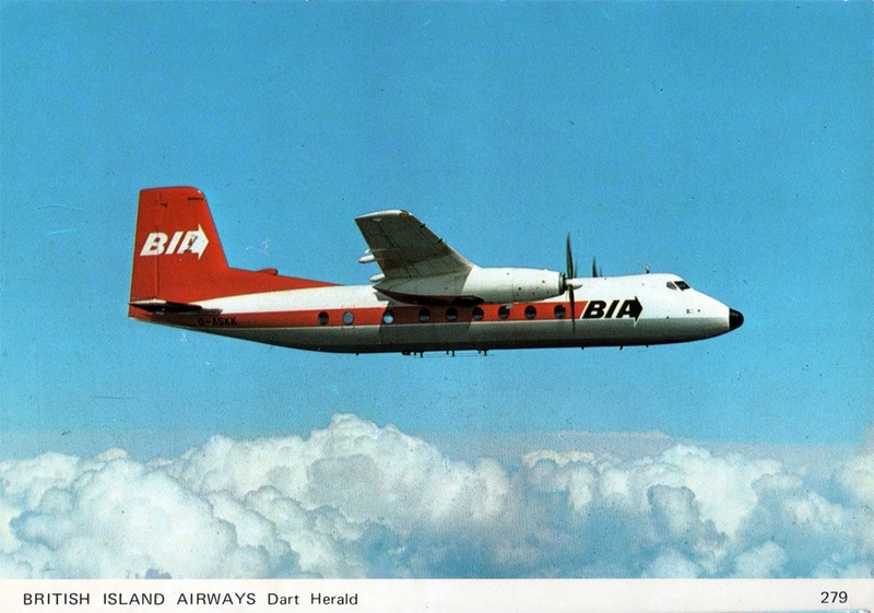British Island Airways Herald NAI 1.jpg :: British Island Airways, UK. Skilton 279. Image courtesy of David Browne.