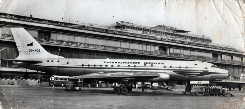 CSA TU-104 NAI 1.jpg :: CSA  Czech Airlines, Czech Republic. Orly Airport. Image courtesy of David Browne.