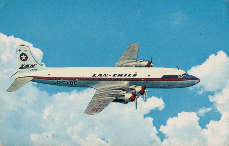LAN Chile DC-6 AI 1.jpg :: LAN-Chile, Chile. Image courtesy of David Browne.