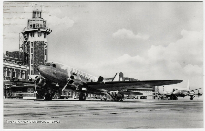 Starways DC-3 NAI 1.jpg :: Starways, UK. Published by Dennis. Speke-Airport Liverpool. Image courtesy of David Browne.