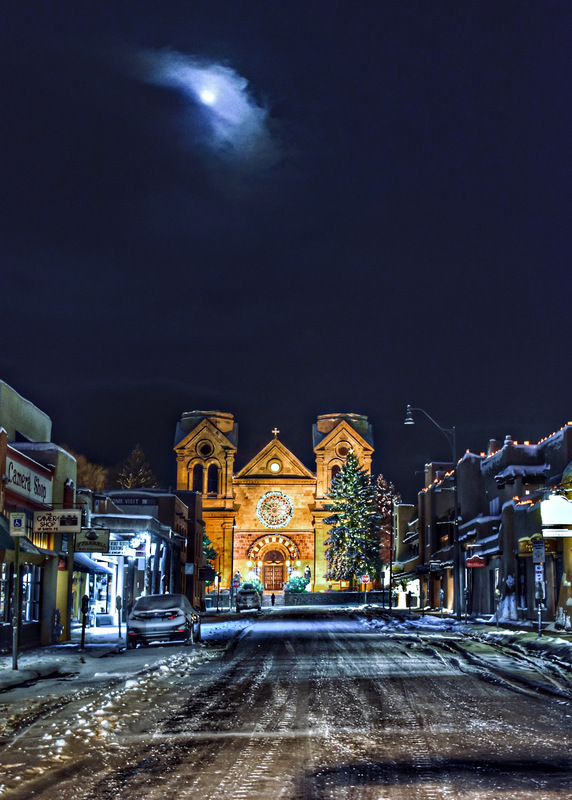 Moon Over Cathedral Basilica.jpg :: Moon Over Cathedral Basilica
