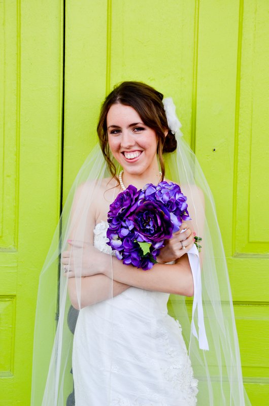 Bride by green door.jpg