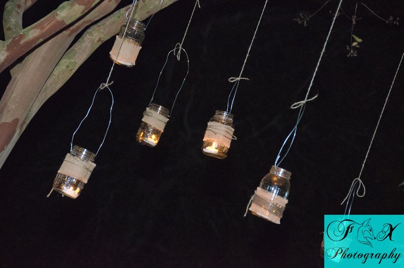 Candles in mason jars.jpg :: By: Fox Photography