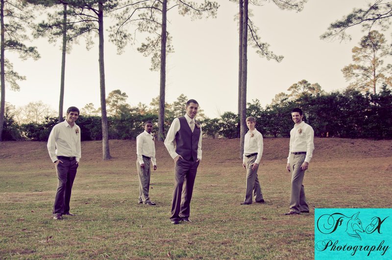 Groom with groomsmen.jpg :: By: Fox Photography