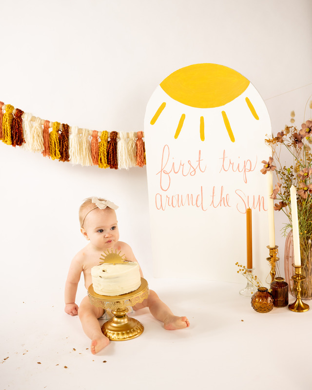 First Birthday Cake.jpg :: First Birthday Cake Smash Around the sun