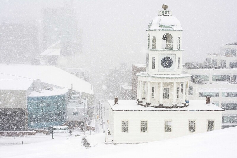 Halifax Town Clock Winter Day.jpg :: Wintery day in Halifax at the Town Clock.Photo Credit: By Mona Ghiz
