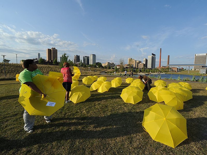 42512 UMBRELLAS.jpg :: As a promotion for their next show \