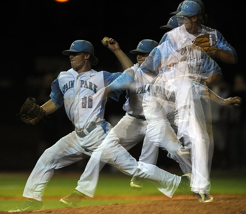 51112 SPAIN PARK OXFORD_001.jpg :: Spain Park starting pitcher Colton Freeman in a state regional playoff game at Spain Park high school Friday May 11, 2012 in Hoover, Ala. (The Birmingham News, Hal Yeager)
