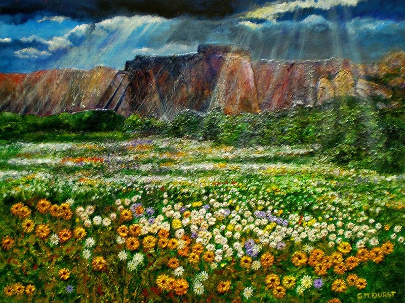 AFTER THE RAIN.jpg :: Acrylic on Canvas- Size: 18\