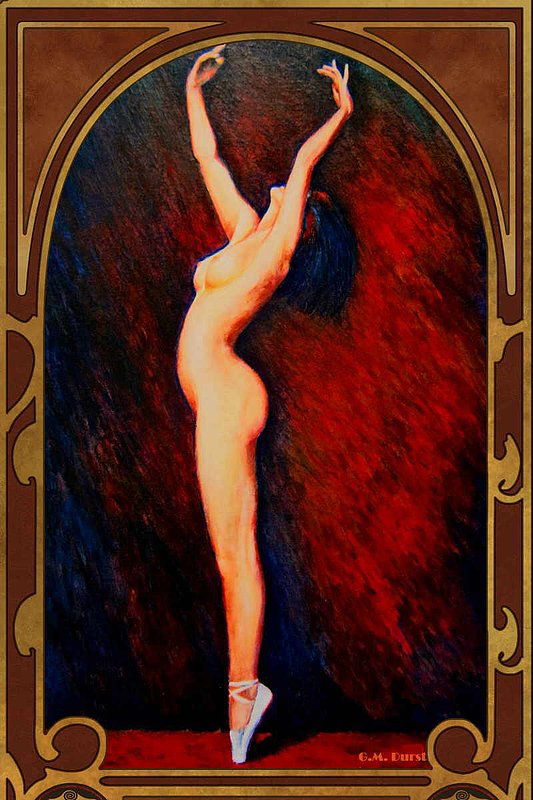 ART DECO LADY.jpg :: To purchase a fine art limited edition of this piece, contact DurstArt@aol.com or press Contact above.
