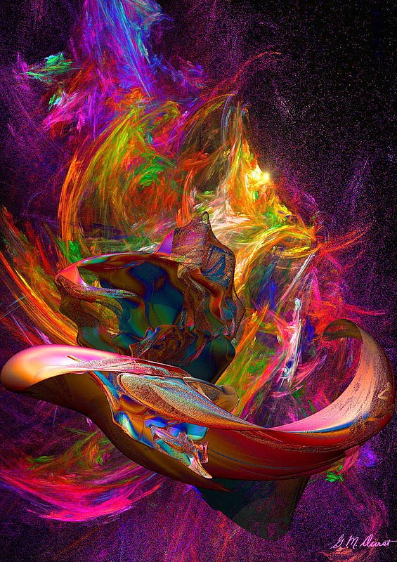 Aladdins Lamp.jpg :: To acquire the original Fractal Painting or a fine art print of this piece, press Contact above. 