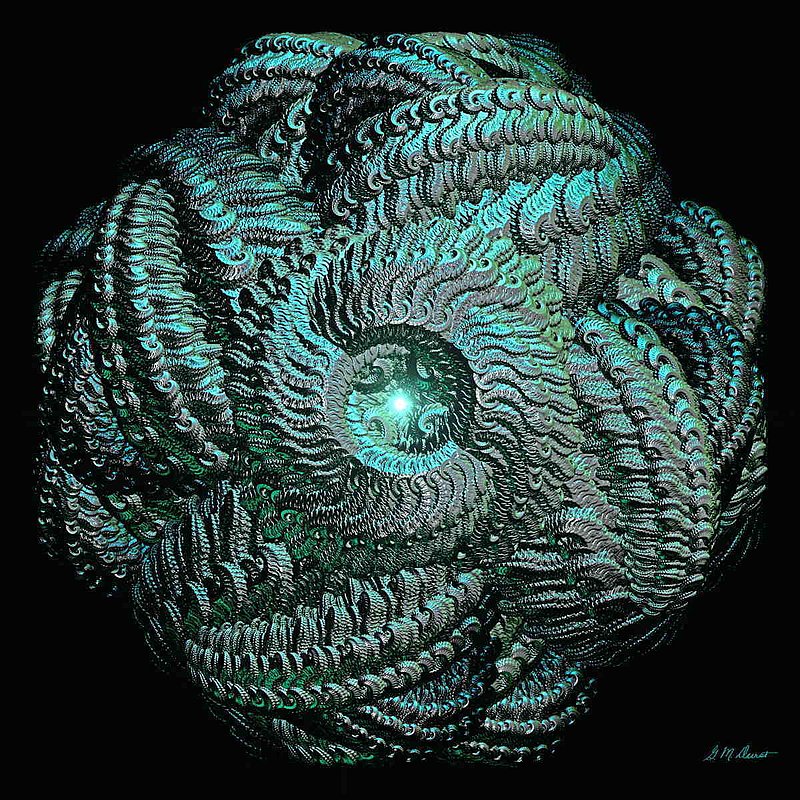 Aqua Celtic Mandala.jpg :: fractal, digital, computer, texture, durst, modern, contemporary, corporate, business, office, medical, waiting room, colorful, abstract, movement, mandala,celtic,