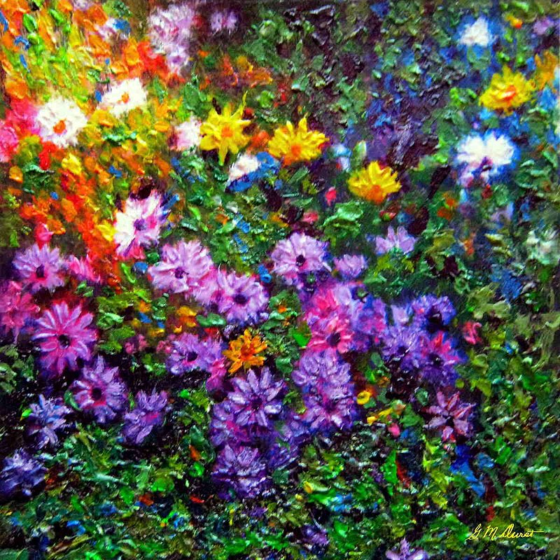 Daisy Delicious-Scarf.jpg :: To order a silk scarf of this artwork go to www.DesignerScarvesByMarlena.com or go directly to
http://www.designerscarvesbymarlena.com/MIDU-Daisy-Delicious.html 