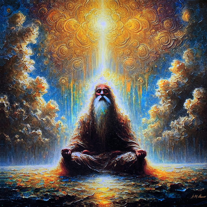 Divine Meditation Cropped 30x30-1200(1).jpg :: To order a print or objects d'art, please go to www.MichaelDurstFineArt.com 