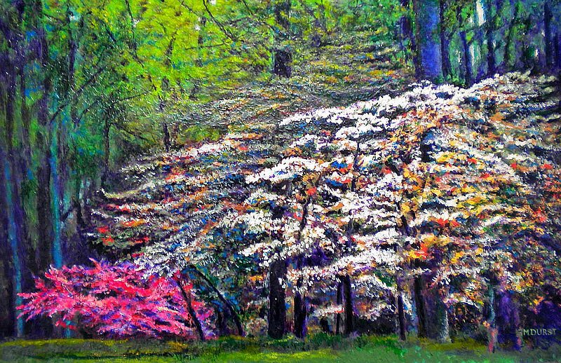 FLORAL CATHEDRAL-.jpg :: Acrylic on Canvas- Size: 18\