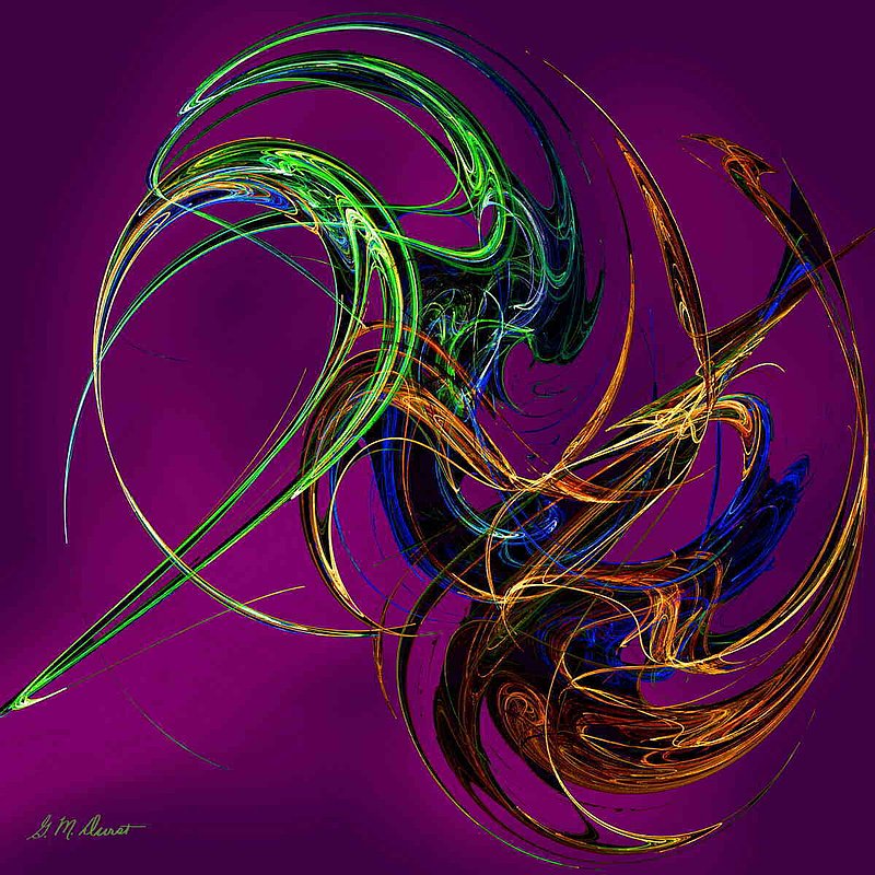 Fractal Tattoo Purple.jpg :: To acquire a fine art print of this piece, press Contact above. 