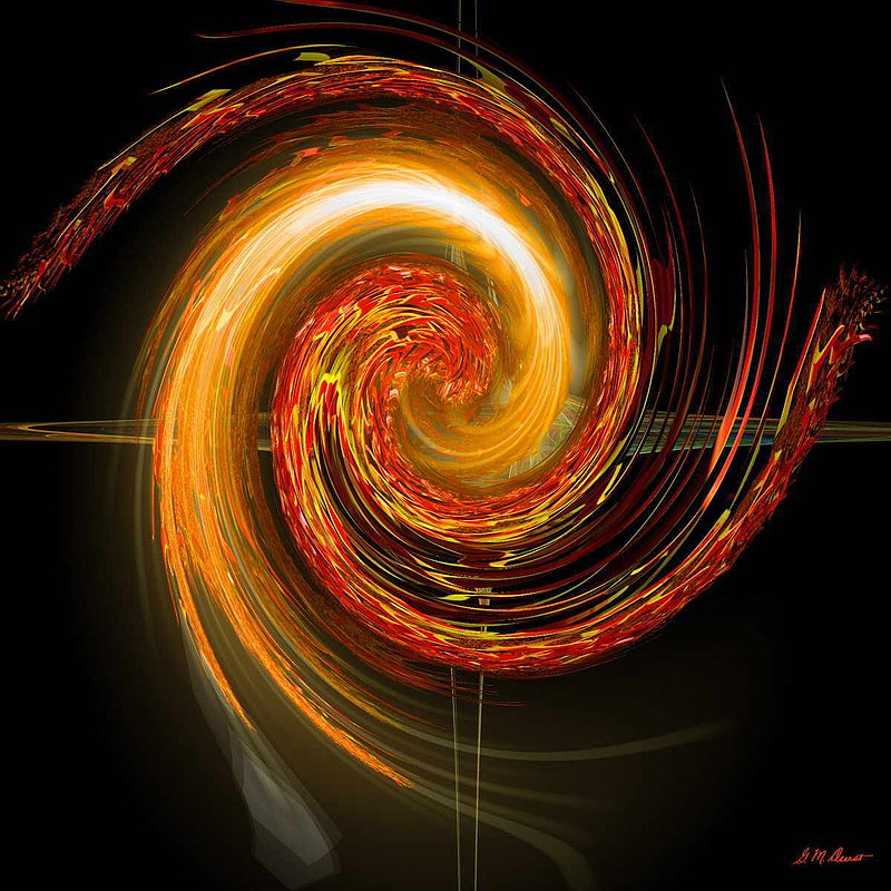 Golden Swirl.jpg :: To acquire a fine art print of this piece, press Contact above. 