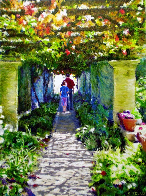 INTO THE LIGHT.jpg :: The grape trellis at Rustenberg Vineyard. To purchase a fine art limited edition of this piece, contact DurstArt@aol.com or press Contact above.