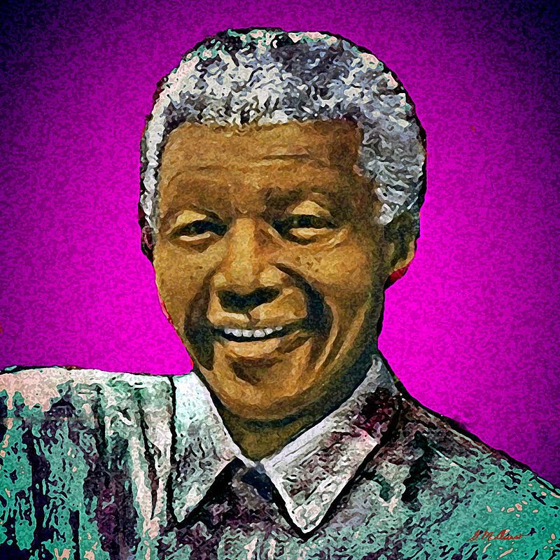 Mandelas Rainbow Nation Violet.jpg :: To order the original work or a limited edition, contact the artist at DurstArt@aol.com