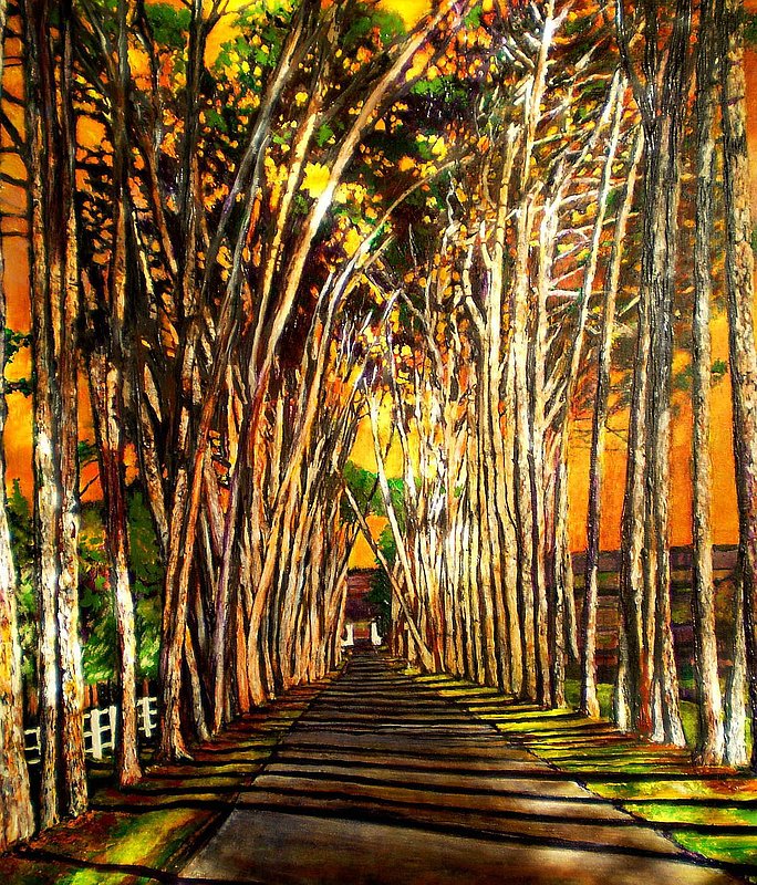 ON THE ROAD.jpg :: To purchase a fine art limited edition of this piece, contact DurstArt@aol.com or press Contact above.