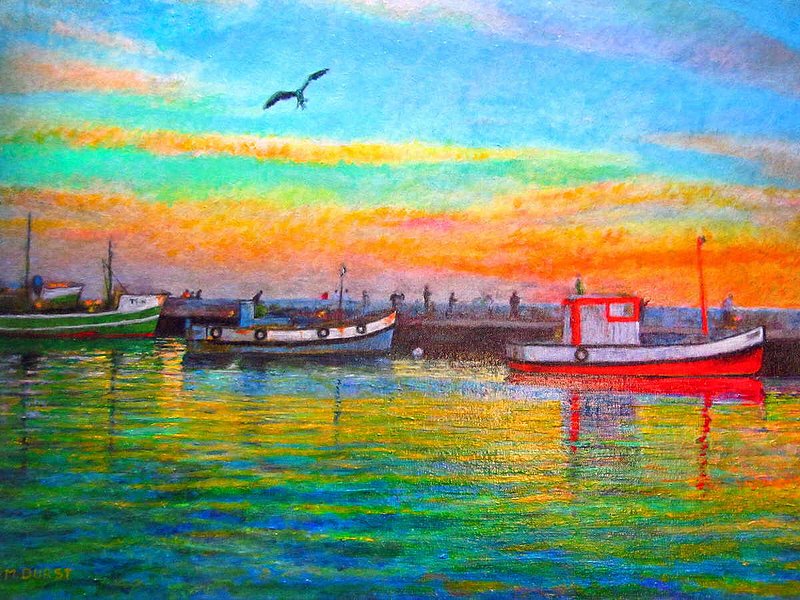 SAFELY HOME.jpg :: To purchase this original painting or a fine art limited edition of this piece, contact DurstArt@aol.com or press Contact above.