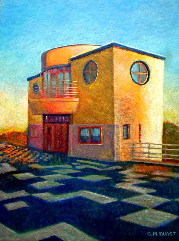 SEA POINT PAVILLION.jpg :: This is the Art Deco Sea Point Pavillion. To purchase a fine art limited edition of this piece, contact DurstArt@aol.com or press Contact above.