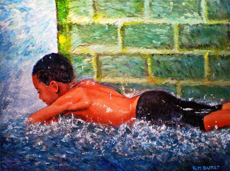 SUMMER NIRVANA.jpg :: The original painting has been sold.  To order a print on canvas starting at $47.00 contact DurstArt@aol.com