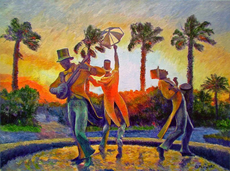 THE CAPE MINSTRELS.jpg :: To purchase a fine art limited edition of this piece, contact DurstArt@aol.com or press Contact above.