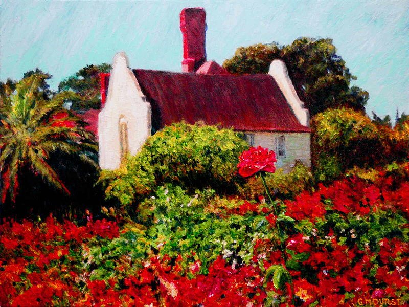 THE CAPE ROSE.jpg :: To purchase a fine art limited edition of this piece, contact DurstArt@aol.com or press Contact above.
