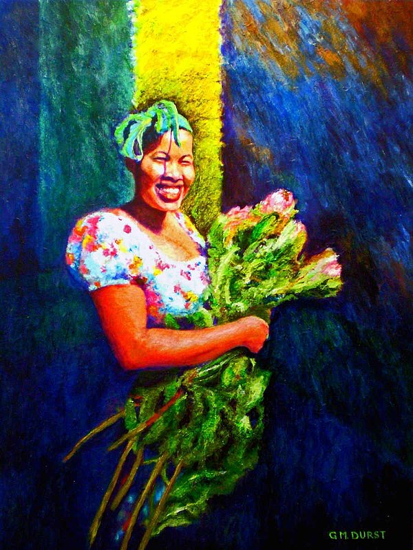 THE FLOWER SELLER.jpg :: To purchase a fine art limited edition of this piece, contact DurstArt@aol.com or press Contact above.