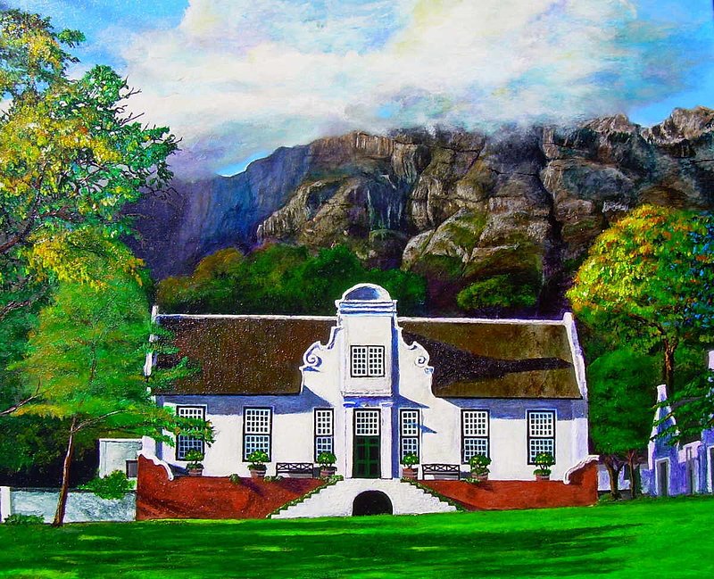 THE MANOR HOUSE.jpg :: To purchase this original painting or a fine art print of this piece, starting at $25.00(R200), contact DurstArt@aol.com 