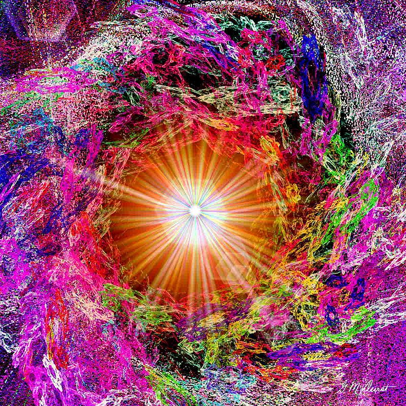 The Beginning-Scarf.jpg :: To order a silk scarf of this artwork go to www.DesignerScarvesByMarlena.com or go directly to http://www.designerscarvesbymarlena.com/MIDU-THE%20BEGINING.html 