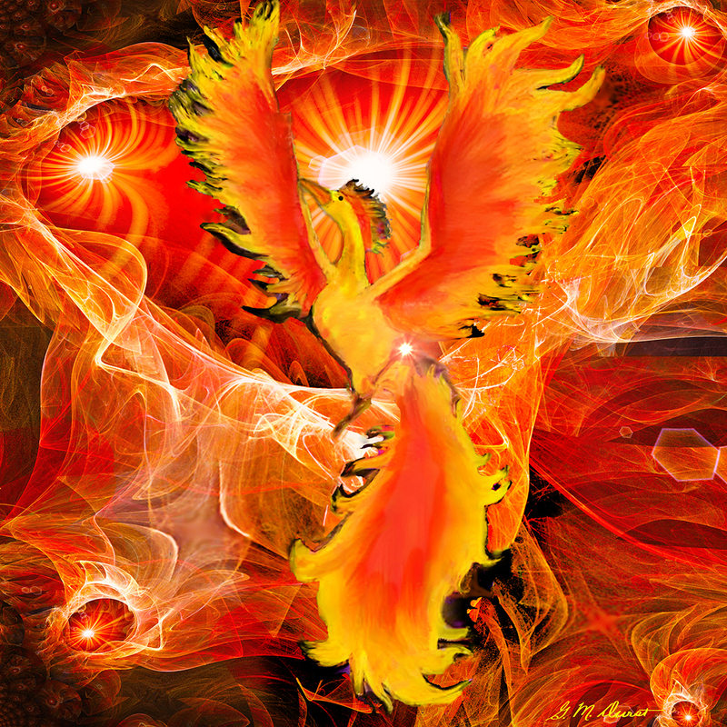 The Invincible Moltres-1200.jpg :: To order a Masterpiece Edition on canvas or a print on archival paper, contact DurstArt@aol.com