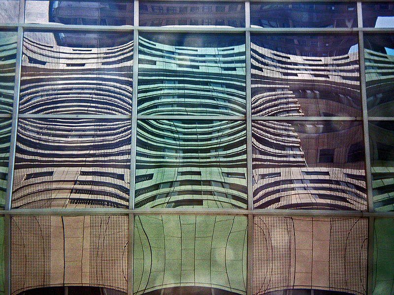 Urban Window 1.jpg :: This is a photo from the Northwestern Memorial Hospital in Chicago. To purchase a fine art print, of this photograph go to michael-durst.artistwebsites.com To purchase a fine art print of this painting go to michael-durst.artistwebsites.com  To view comments, click on \