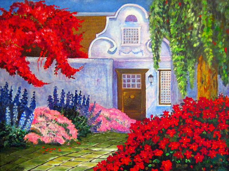 VINEYARD SPRING.jpg :: To purchase a fine art limited edition of this piece, contact DurstArt@aol.com or press Contact above.