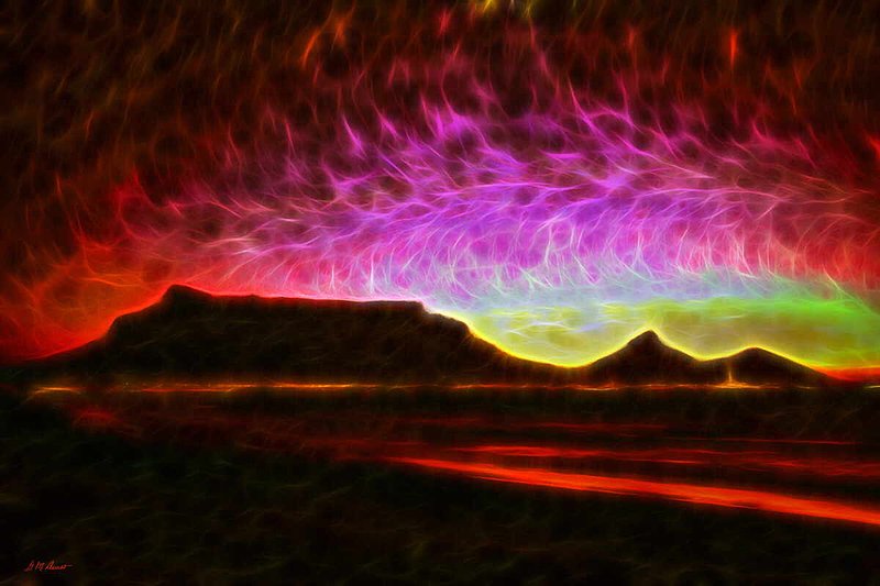 Table Mountain Vector Point.jpg :: To purchase this artwork, contact DurstArt@aol.com