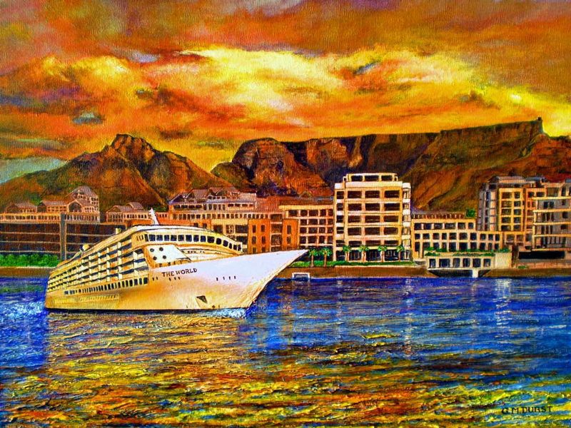 The World Comes To Cape Town.jpg :: To order a Limited Edition, contact DurstArt@aol.com