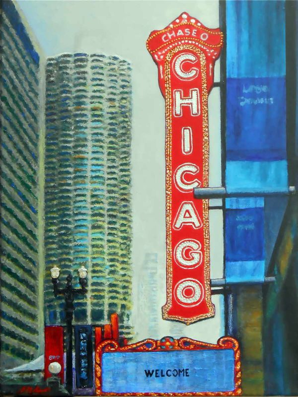 Welcome To Chicago.jpg :: To acquire the original work or a Limited Edition, email DurstArt@aol.com