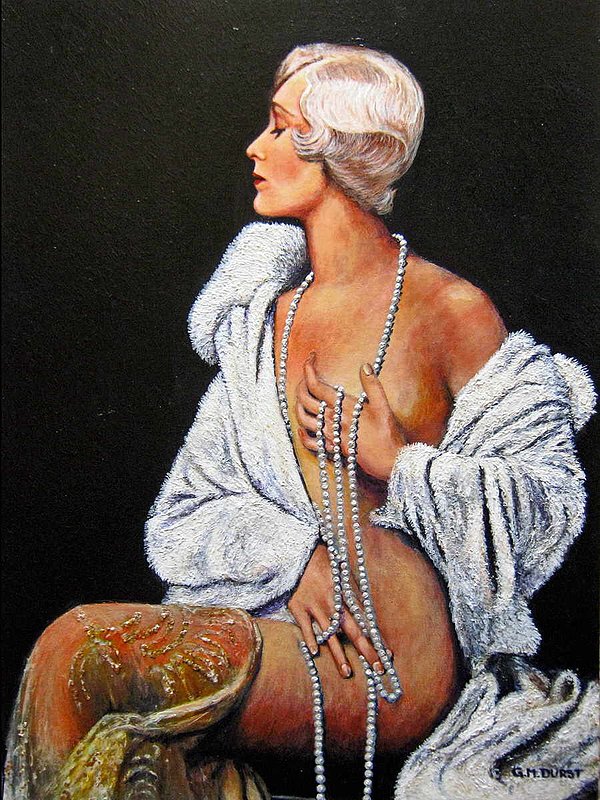 A SOPHISTICATED LADY Op 2.jpg :: Acrylic on Canvas A1 size: 33\