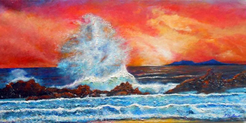 Breaking Wave.jpg :: Acrylic on Canvas A1 size: 18\