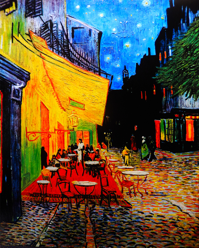 Cafe Terrace At Night after van Gogh.jpg :: To order a Masterpiece Edition or a print, contract DurstArt@aol.com